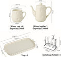 Beverage Serveware Housewarming gift cup kettle set family cold water cup home living room coffee table cup tea cup set with cup holder Water Carafe