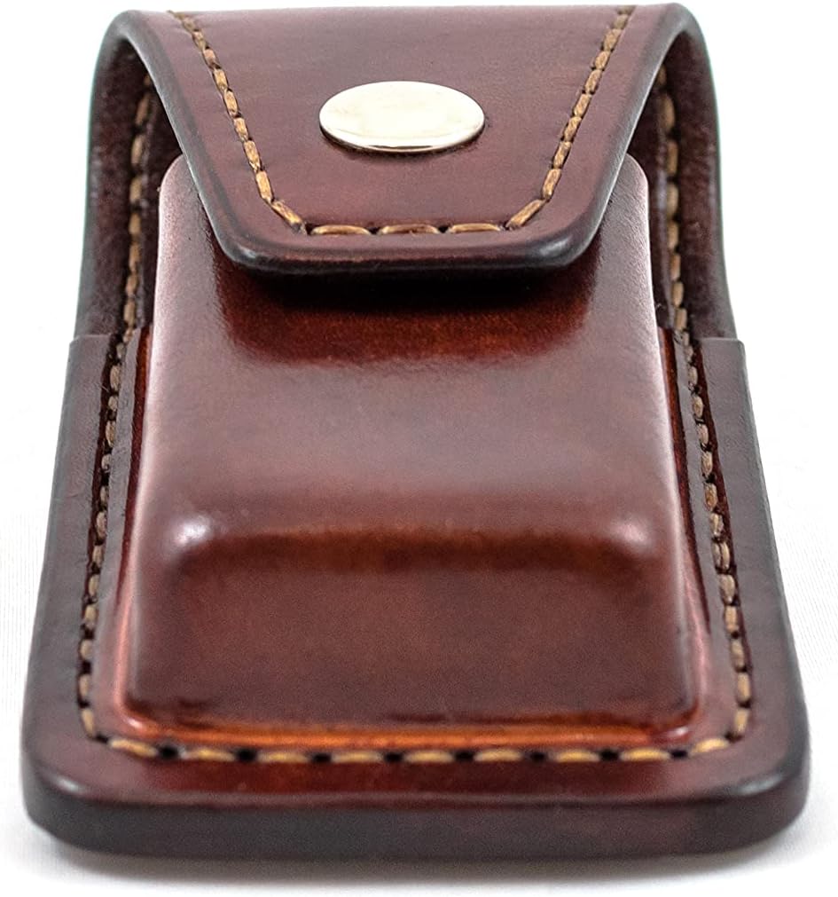 Belt clip leather sheath for Leatherman Wave, leather pocket multitool sheath, every day carry, EDC, leather knife holster