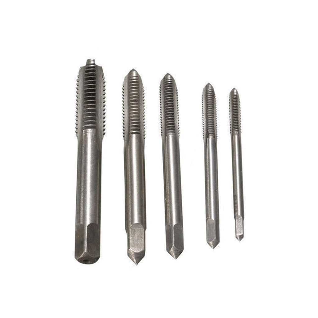 Screw Thread Hand Tap Drill Bits M3 M4 M5 M6 M8 - High-Speed Steel Spiral Point Straight Fluted Tool Set for Metalworking