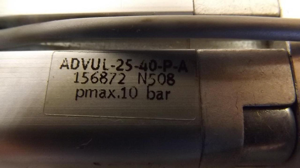 FESTO ADVUL-25-40-P-A (156872), 1-10 BAR, 25 MM BORE, 40 MM Stroke, Compact, Double-Acting, Elastic Cushioning Rings/Pads AT Both Ends, M5 Pneumatic Connection, Pneumatic Cylinder, Series ADVUL
