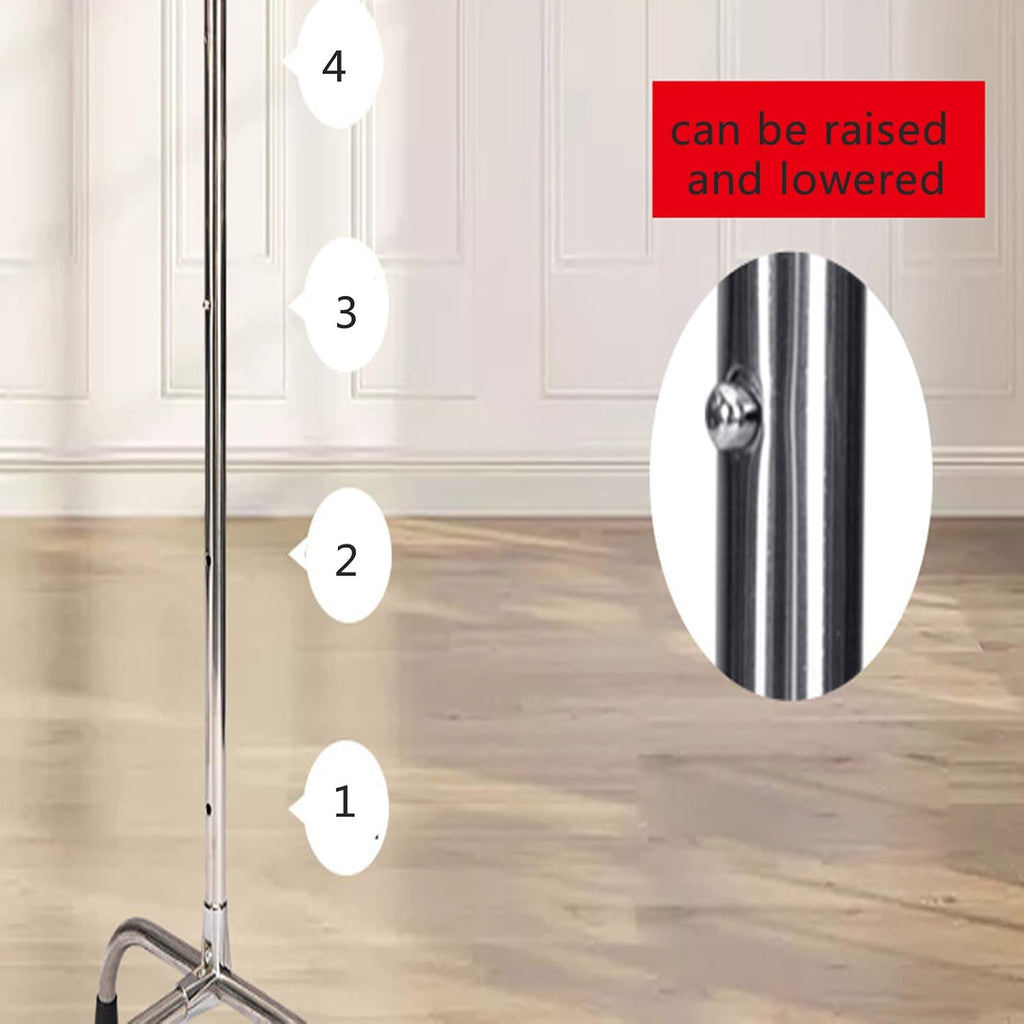 Metal Clothing Rack On Wheels, Rolling Garment Rack with Wheels, Garment Rack Rolling Clothes Rack Withhanging Rod for Bedroom, Hall, Clothes Store (B)