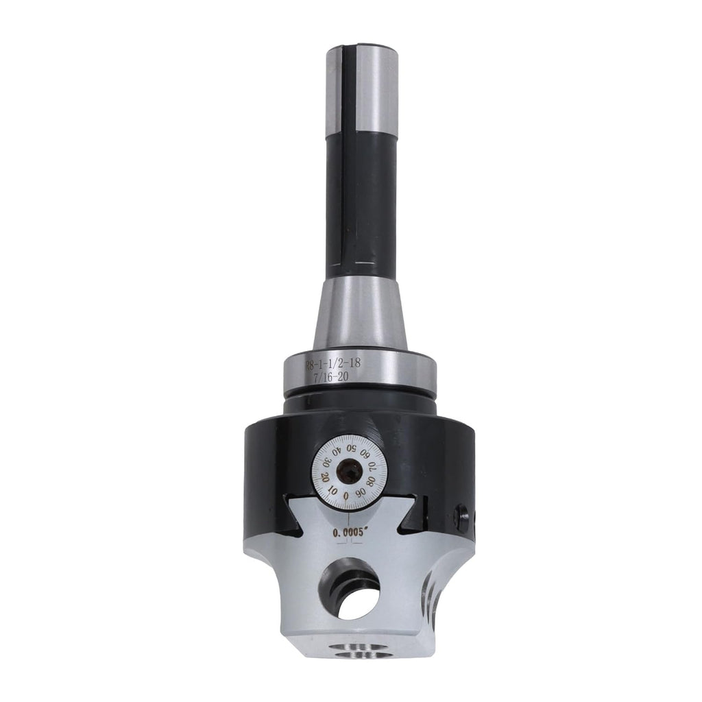 3' Boring Head Set with R8 Shank and 8pcs Carbide Tipped 3/4' Boring Bars 0.001' Accuracy - Double Holder for Milling Machine