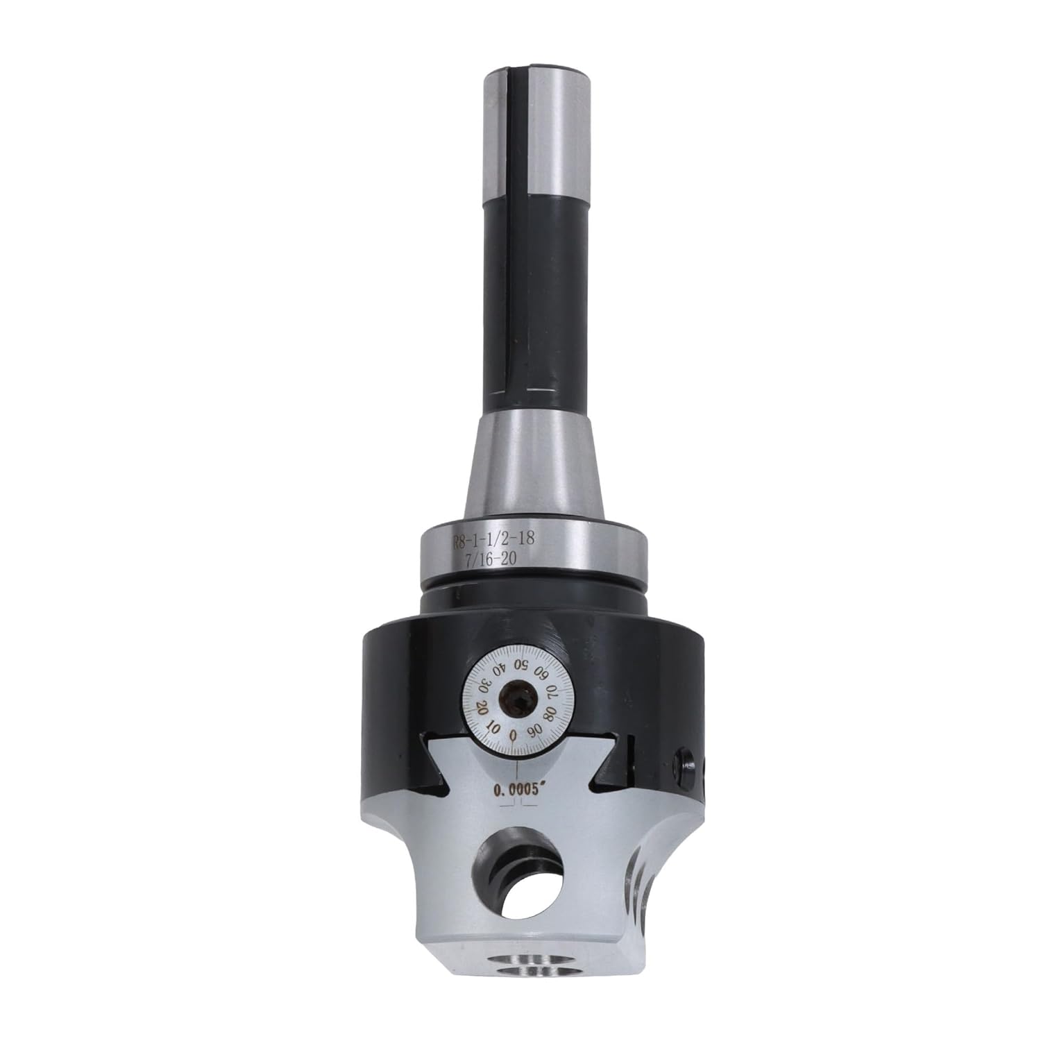 3' Boring Head Set with R8 Shank and 8pcs Carbide Tipped 3/4' Boring Bars 0.001' Accuracy - Double Holder for Milling Machine