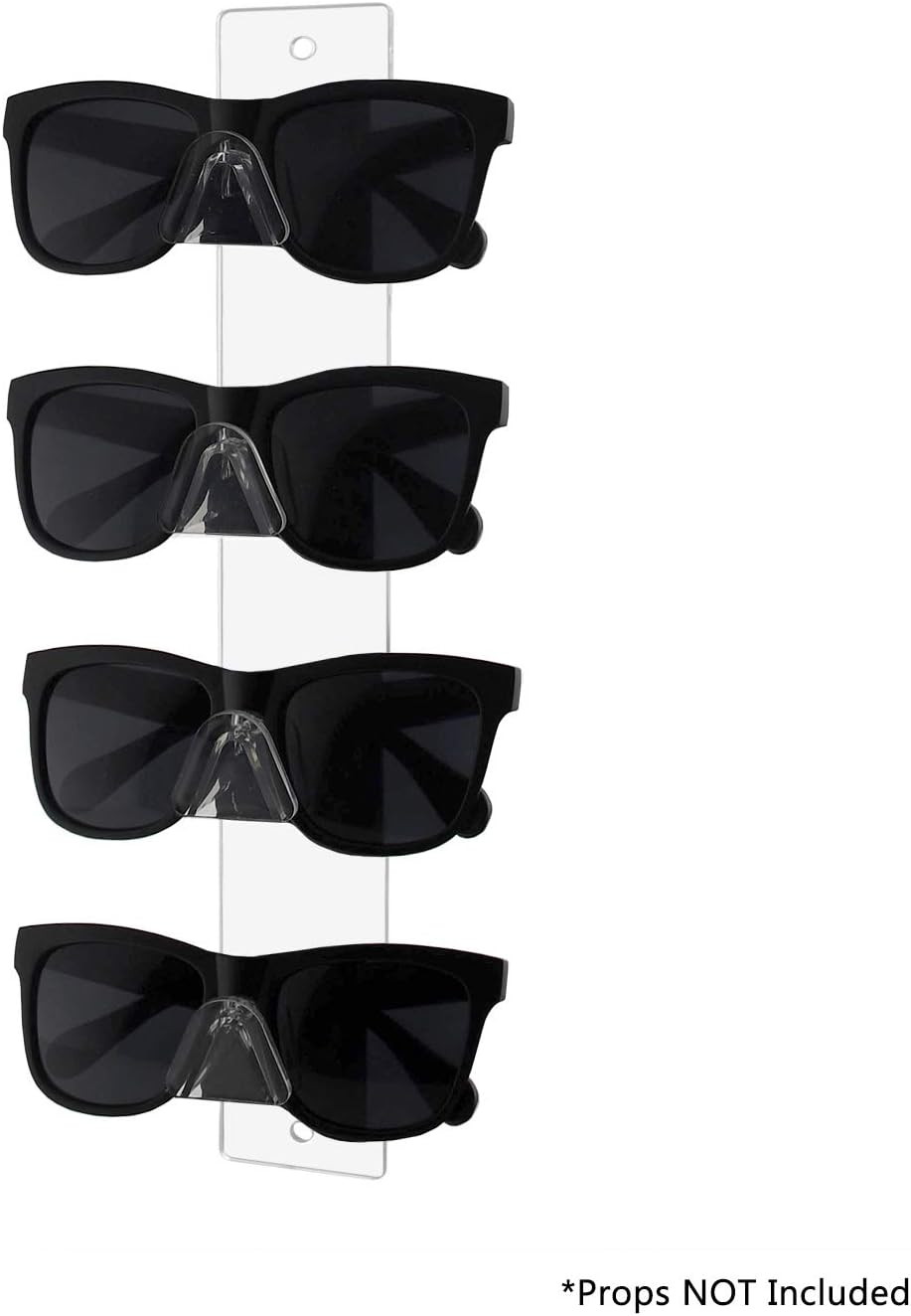 Marketing Holders 24 Pack Glasses Display 4 Pairs Holder with Hardware Retail Space Saver Organizer Storage Hanger Warehouses Wall Mount Eyeglasses Clear Acrylic Spectacles Safety Glass Labs