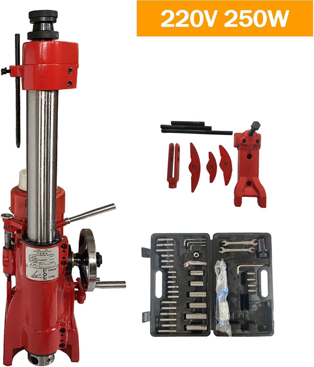 220V Professional Cylinder Boring Machine Honing Cylinder Repair Equipment with Max 11.8' Depth & 2.6-5.56' Boring Diameter Engine Rebuilding Borer ideal for Auto & Motorcycle Engine Repair