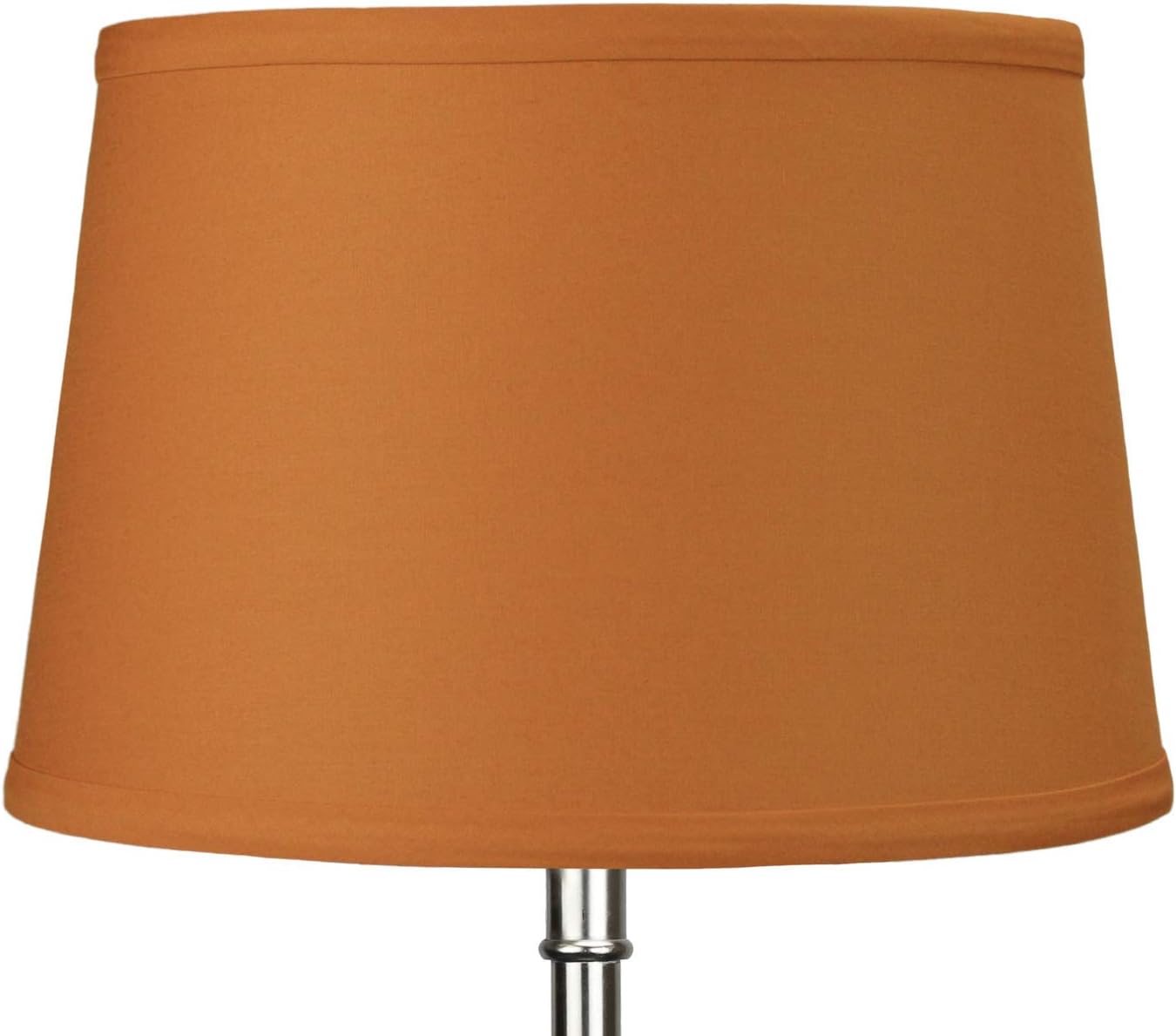 FenchelShades.com Set of 2 Lampshades 10' Top Diameter x 12' Bottom Diameter x 8' Slant Height with Washer (Spider) Attachment for Lamps with a Harp (Linen Gold)