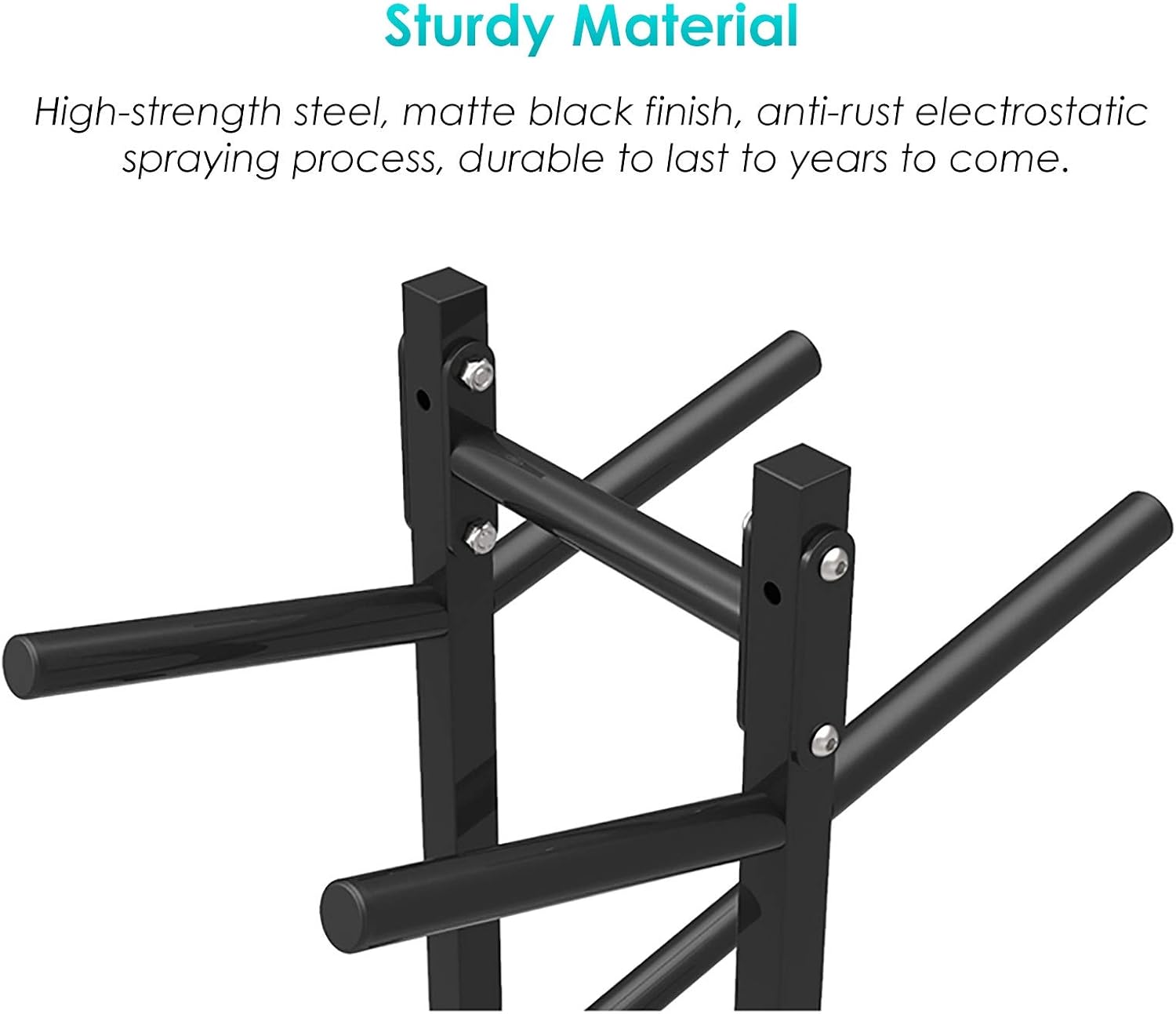 Sports Ball Storage Stand Double-Sided Garage Ball Storage with Hooks, Vertical Basketball Volleyball Football Rack for Boys Bedroom Decor, Free Standing 5-Tier Display Stand