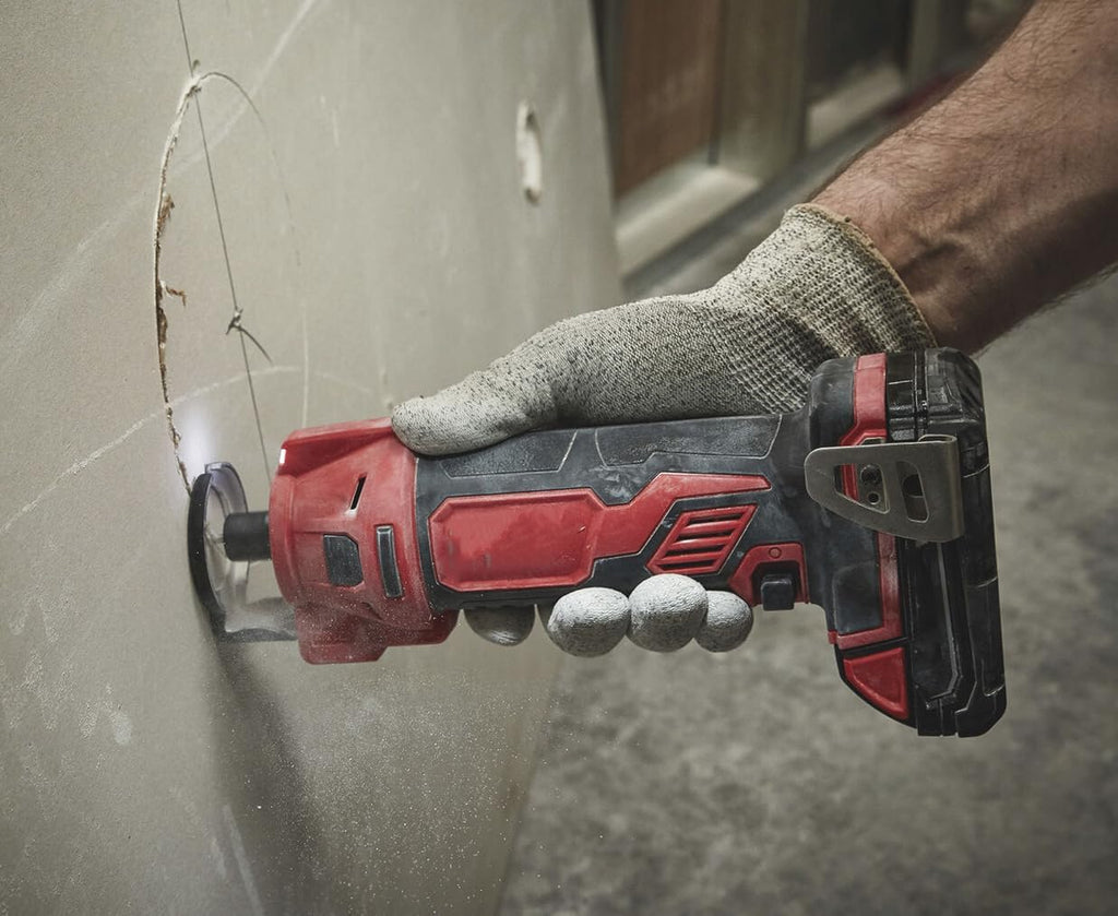 Drywall Cut Out Tool, For Milwaukee 2627-20 M18 18V Compact Cordless Drywall Cut Out Tool (Size:5 x 5 x 4 in) - Bare Tool, Red,black