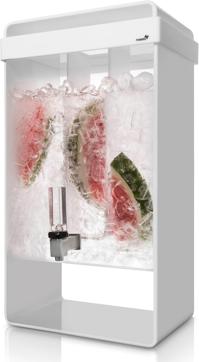 Rosseto LD155 White 5 Gallon Infusion Beverage Dispenser