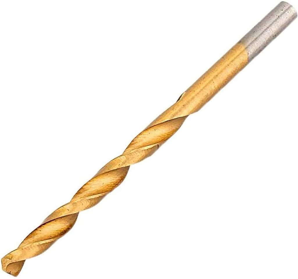 Ti‑Plated Drill Set,170Pcs 1‑10mm Metric Spiral Point Tap Straight Shank Ti Drill Bit C with Storage Case