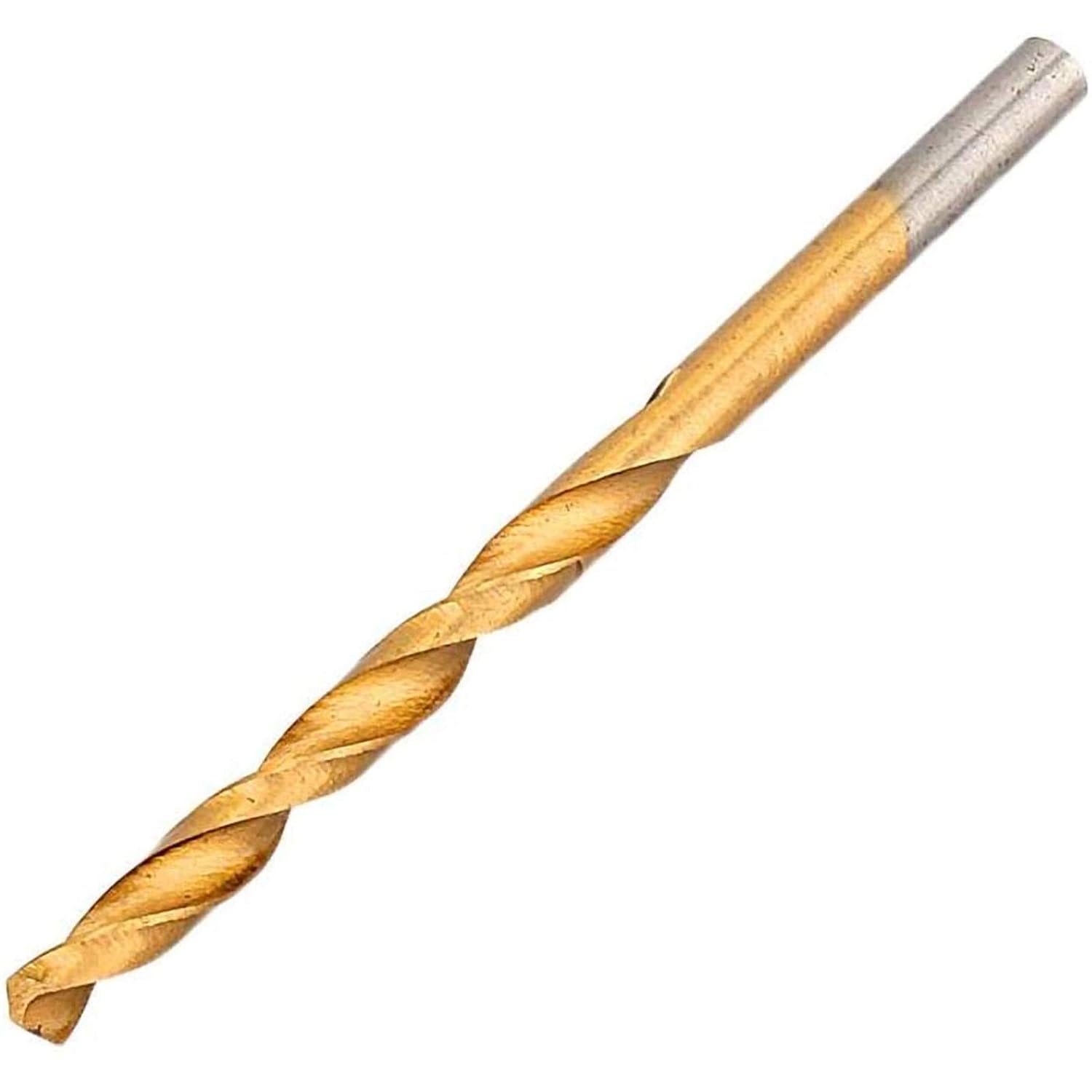 Titaniums Drill Bit Set, 170Pcs Straight Shank Ti Coated Drill Bits,Metric Spiral Point Metal Working Tools for Wood Plastic