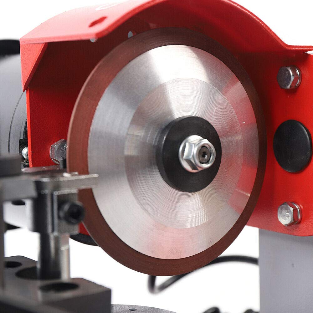Circular Saw Blade Sharpener, 370W Rotary Angle Mill Grinding Machine with 5in Grinding Wheel, Universal Electric Circular Saw Blade Sharpener for Carbide Tipped Saw Blades