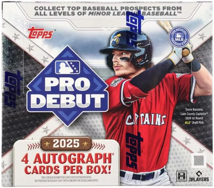 2025 Topps Pro Debut Baseball Sealed Hobby Box (4 Autographs Per Box)