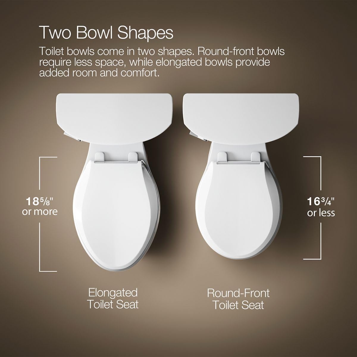 Kohler, K3950-0, Two-piece elongated toilet, 1.28 gpf, White