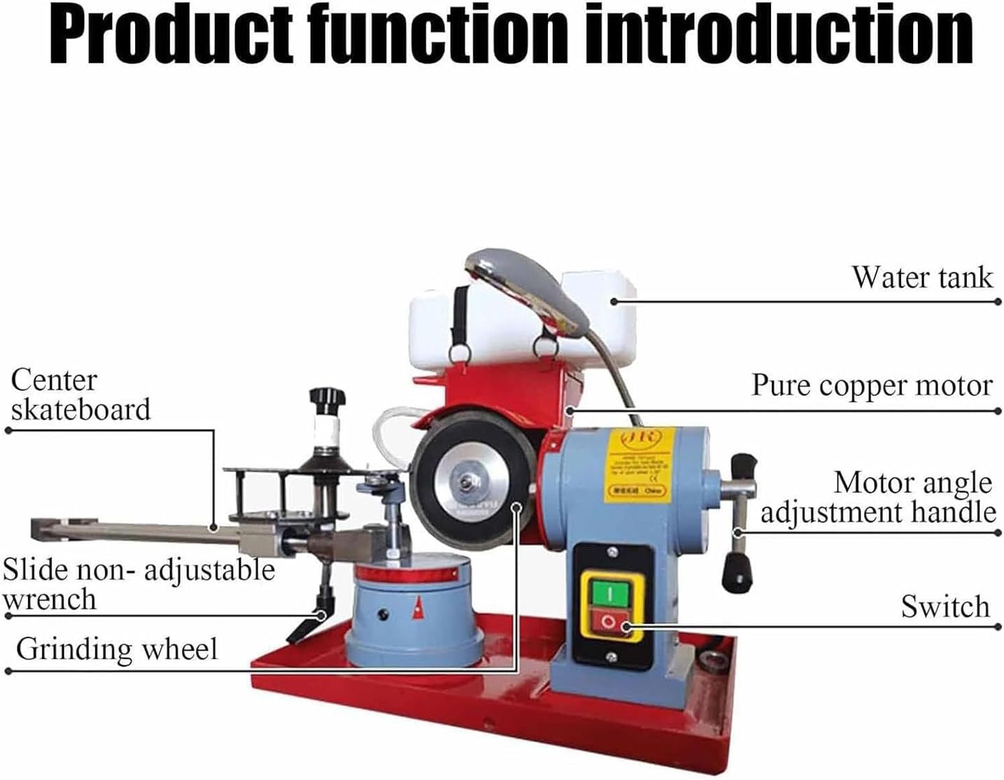 Dry Wet Circular Saw Blade Sharpener, Machine Rotary Angle Mill Sharpener,Universal Saw Blade Sharpener Machine for Sharpening Carbide Tipped Saw Blades,370W (250W)