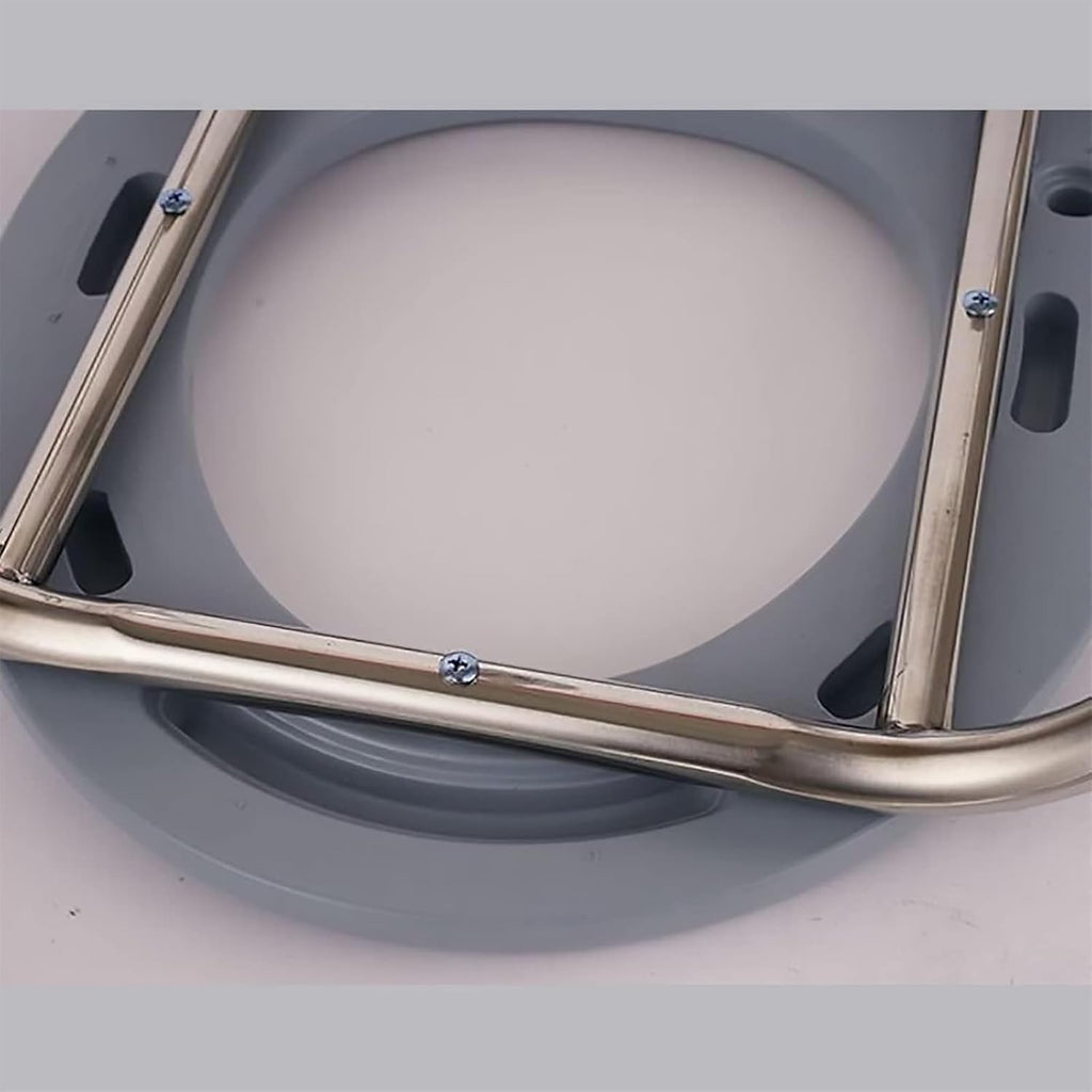 Bedside Commode,Toilet Seat with Handles Commode Chair Comfortable Safe Waterproof and Easy to Clean Stainless Steel Slip Lightweight Toilet Chair