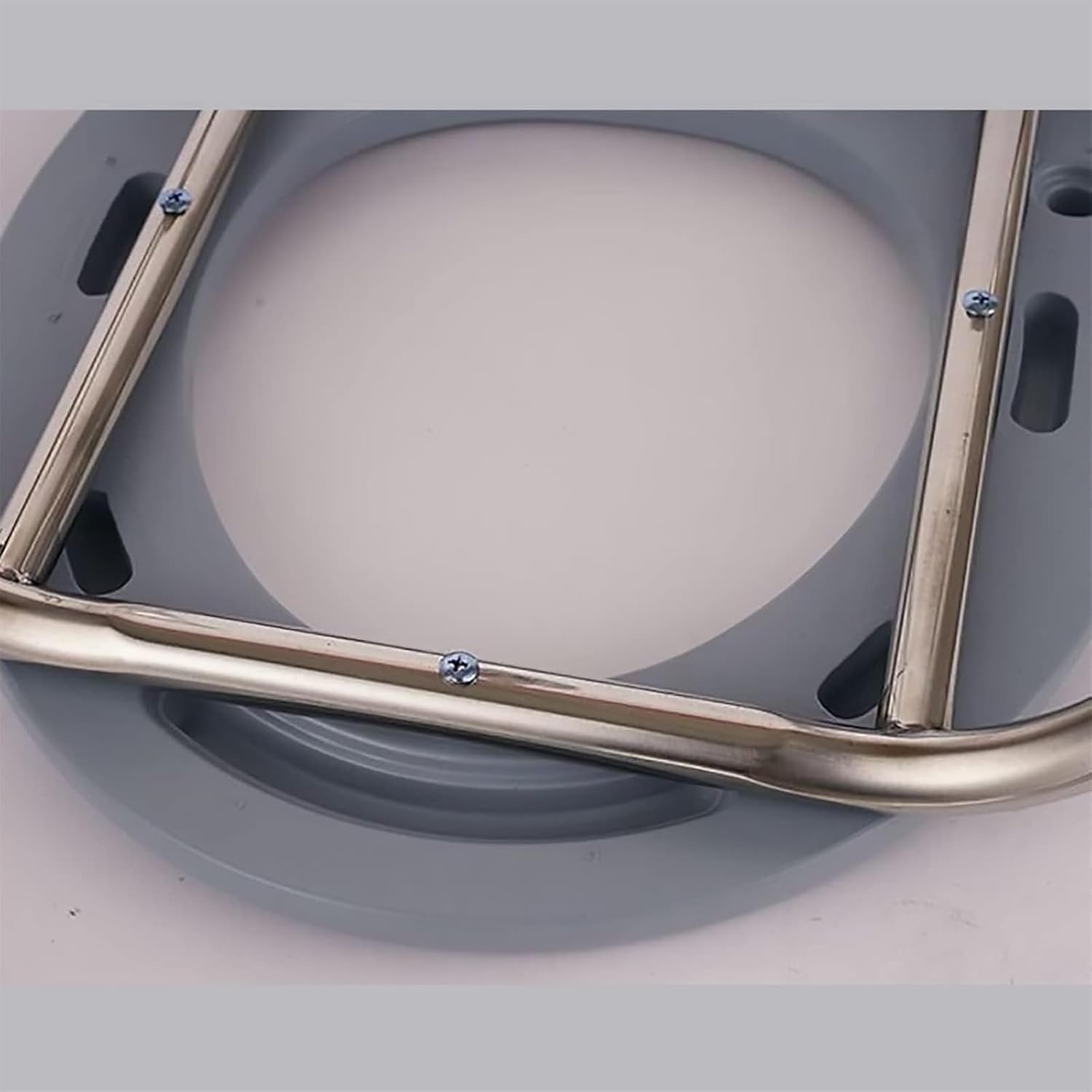 Bedside Commode,Toilet Seat with Handles Commode Chair Comfortable Safe Waterproof and Easy to Clean Stainless Steel Slip Lightweight Toilet Chair