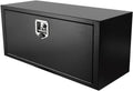 confote Black Steel Underbody Truck Tool Box with T-Handle Lock,Heavy Duty Truck Tool Box Truck Storage Organizer Tool Box Chest For Storage Smooth Surface,Waterproof-36'x 14'x 16' inch