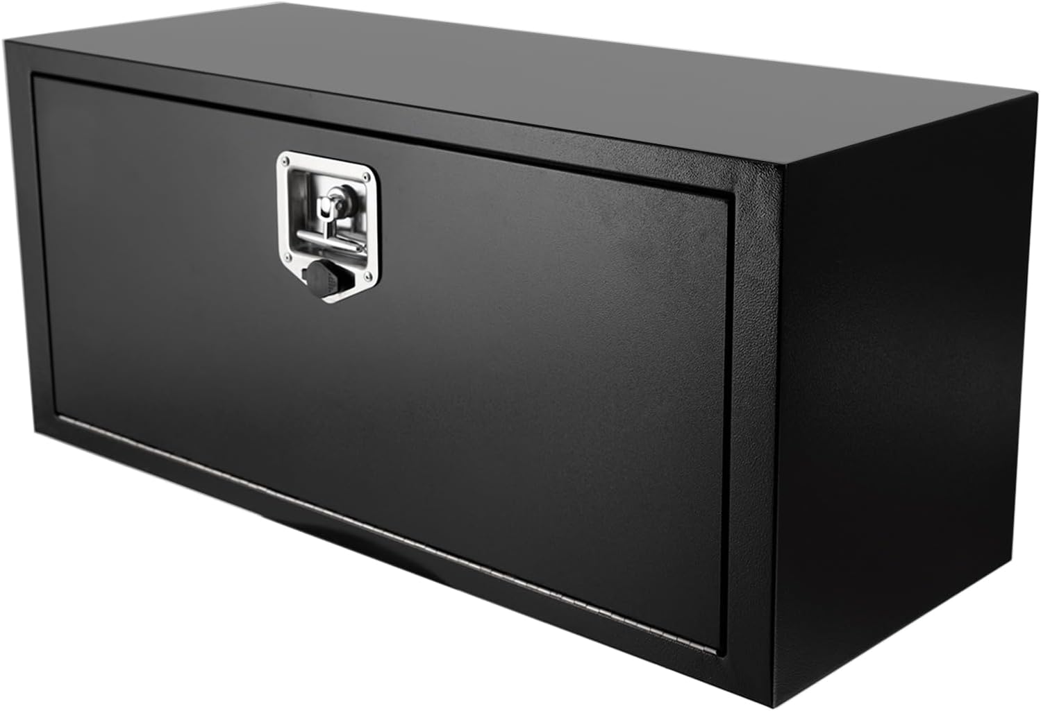 confote Black Steel Underbody Truck Tool Box with T-Handle Lock,Heavy Duty Truck Tool Box Truck Storage Organizer Tool Box Chest For Storage Smooth Surface,Waterproof-36'x 14'x 16' inch