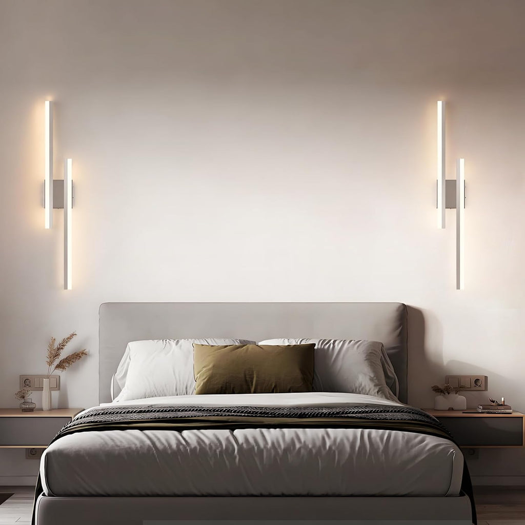 Battery Operated Wall Light Fixtures for Living Room, Dimmable USB Rechargeable Indoor Led Wall Sconce Lighting, Wireless Wall Lamps for Living Room Bedroom Bathroom Hallway Set of 2