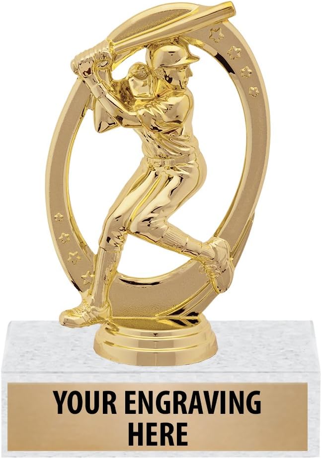 6' Gold Girls Softball Trophies - Custom Softball Champion Trophy Awards