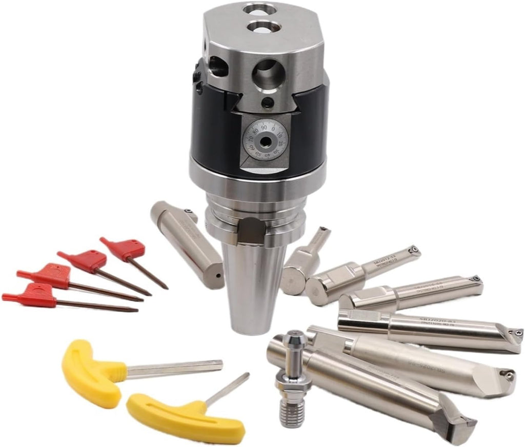 BT40 BT50 NBH 2084 8PCS Lathe Machining Boring Carbide Bar Tool Finishing(BT50-NBH2084-8PCS)