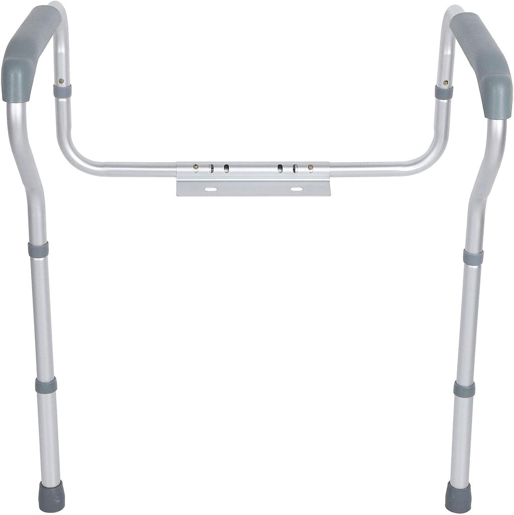 Adjustable Toilet Safety Rails for Seniors Aluminum Toilet Seat Riser, Secure rt e Easy Aess Commode Riser for Elderly