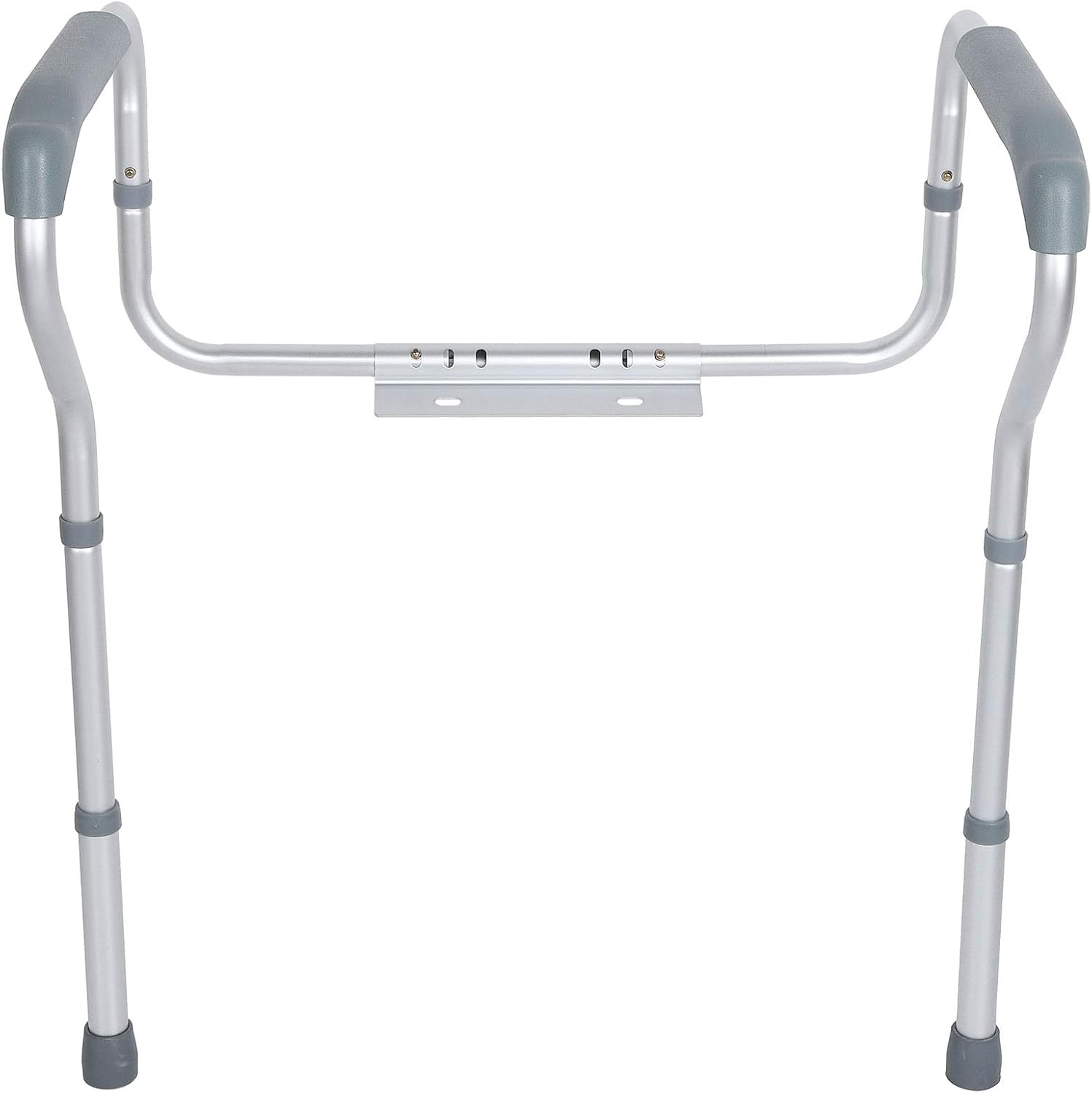 Adjustable Toilet Safety Rails for Seniors Aluminum Toilet Seat Riser, Secure rt e Easy Aess Commode Riser for Elderly