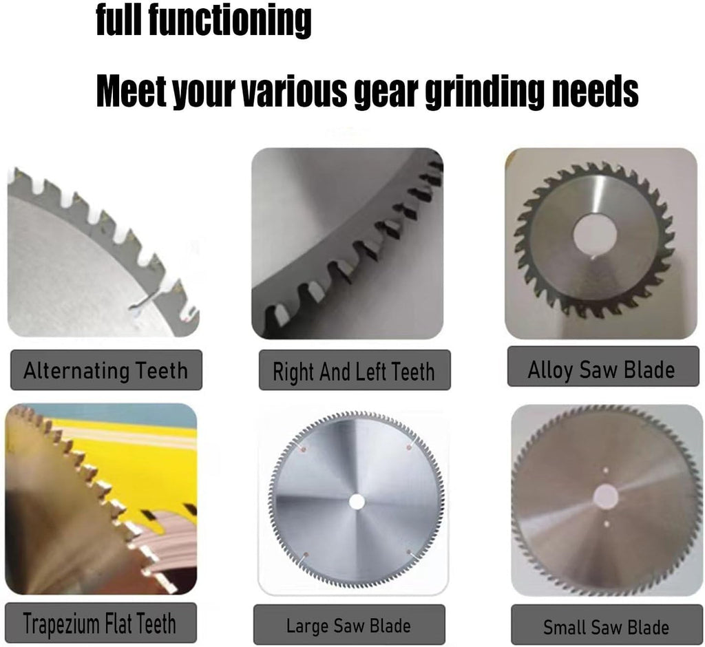 2850rpm Circular Saw Blade Sharpener 370w Rotary Angle Grinder Sharpener Carbide Saw Blade Electric Saw Blade,Rotary Angle Grinder Sharpener for Sharpening Saw Blades,370W-220V