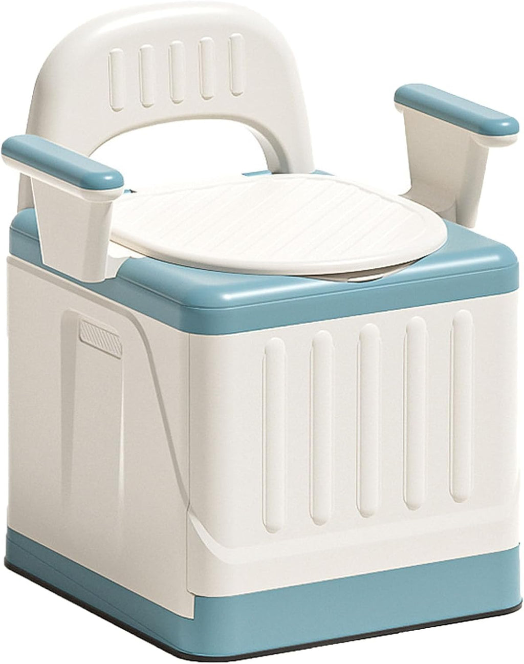 Raised Toilet Seat with Handles, Elevated Handicap Toilet Seat Riser for Seniors with Soft Padded, Height Adjustable, Stand Alone Toilet Safety Frame, Fit Any Toilet, PP Material