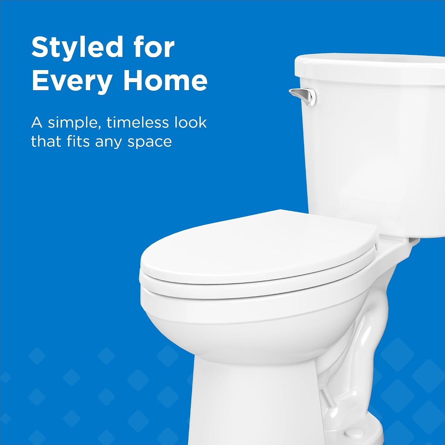 Gerber Maxwell Crest Two-Piece Toilet Elongated with 12-in Rough-in, ADA-Compliant Chair Height, High Efficiency 1.28 GPF, Soft-Close Seat and Install Kit with Wax Ring Included, White, GRS48310