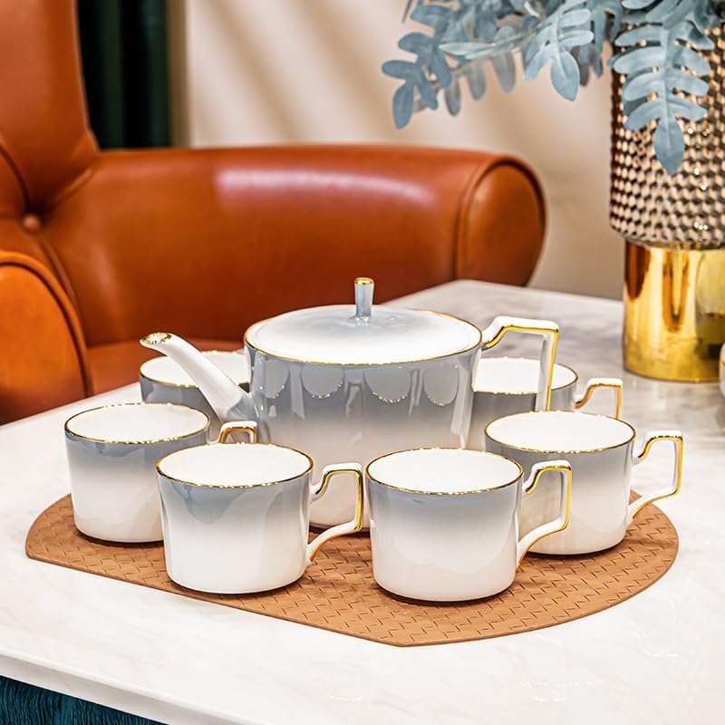 Beverage Serveware 8-piece coffee set, kettle and cup combination, multifunctional household tea set, suitable for any occasion Water Carafe