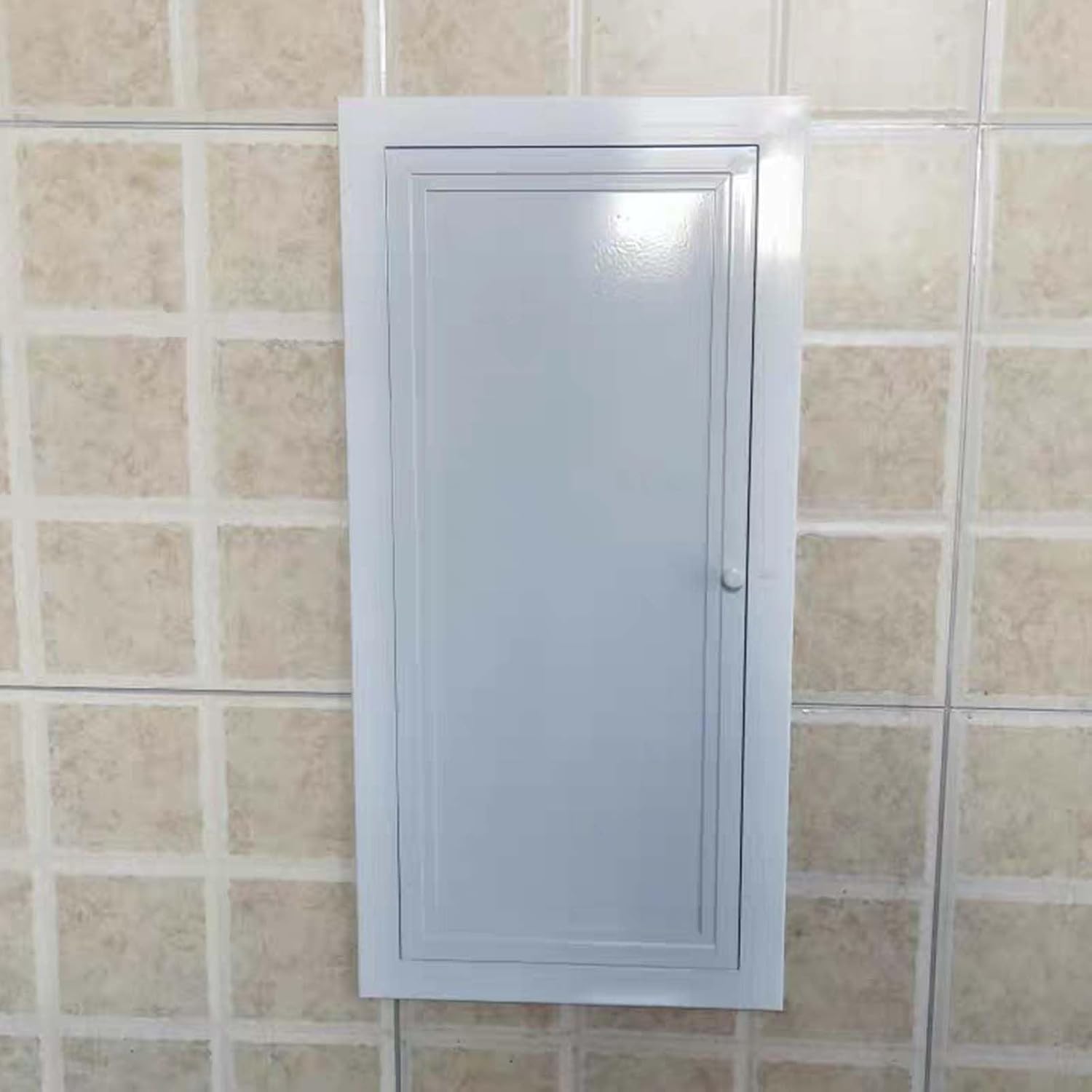 White Metal Access Panel for Drywall and Ceiling, Paintable Inspection Door Flush Plumbing, Electricity, Heating Hatch, Bathroom Services Hole Cover(24x24in/61x61cm)