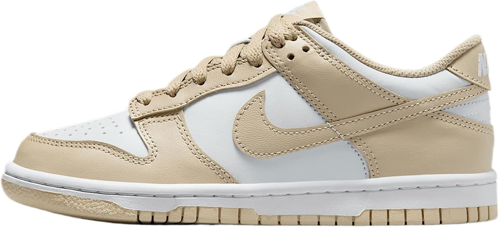 Nike Dunk Low Big Kids' Shoes (FB9109-200, Desert Khaki/Pure Platinum/Desert Khaki) Size 5.5