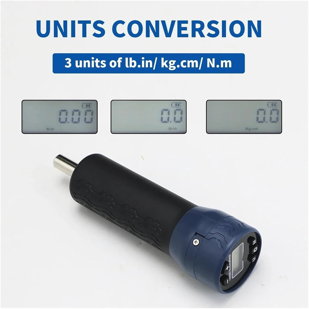 Torque Wrenches Adjustable Torque Screwdriver Wrench, 1/4 Inch Drive Digital Screwdriver withSet