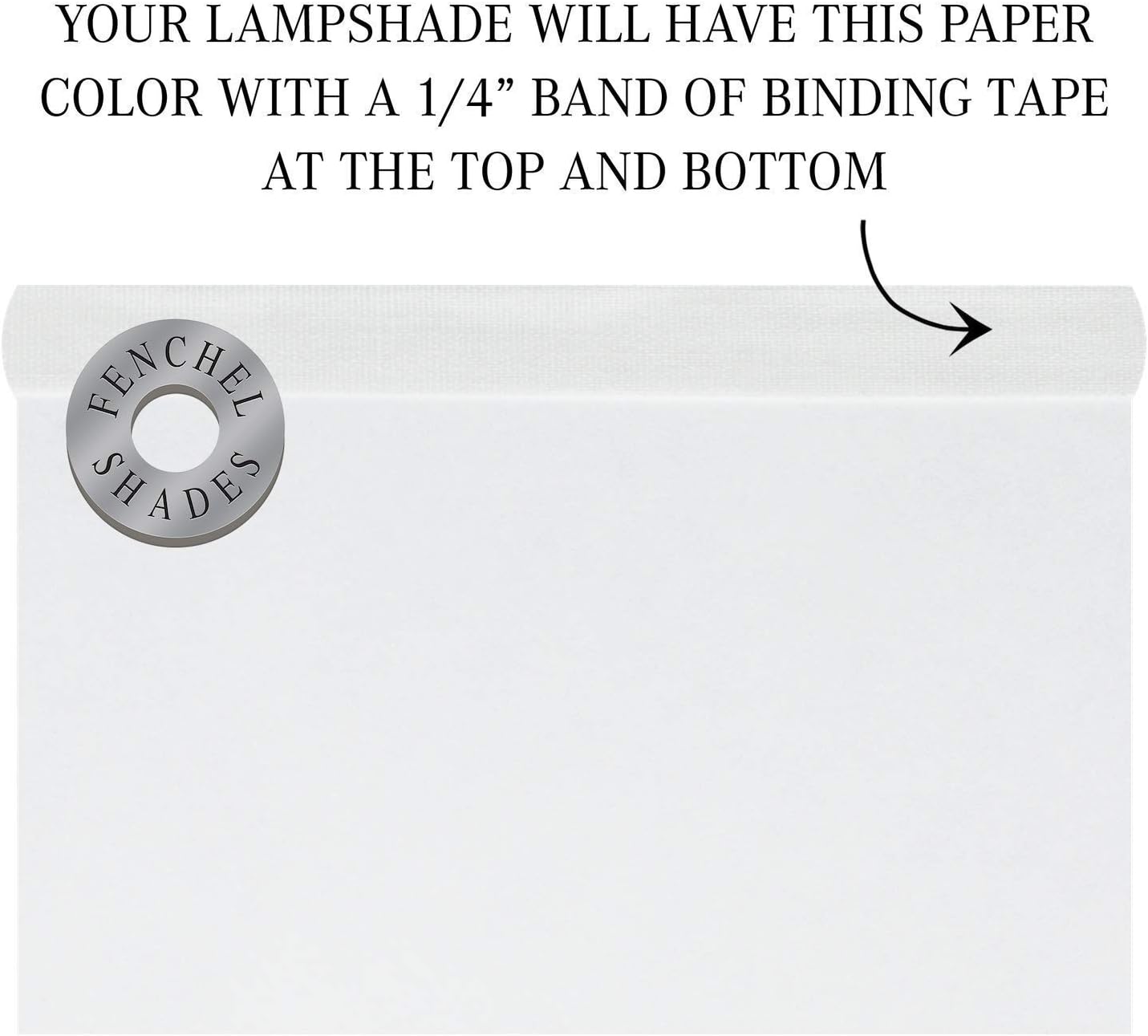 FenchelShades.com Set of 2 Lampshades 10' Top Diameter x 12' Bottom Diameter x 8' Slant Height with Washer (Spider) Attachment. Attaches to Lamps with an existing Harp(not included) (Vellum White)