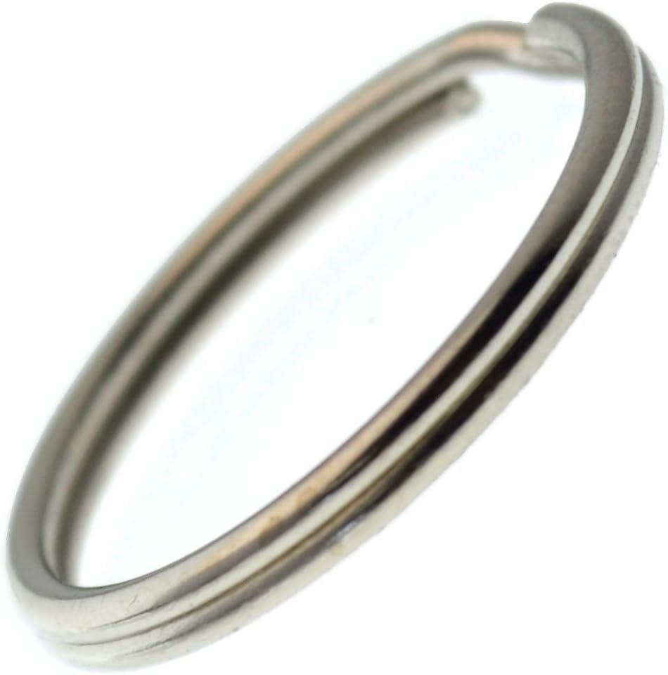 Specialist ID Bulk 1000 Pack- Extra Large Key Rings - 1.25 Inch Heat Treated - Heavy Duty Sturdy Metal Split Ring Keychains