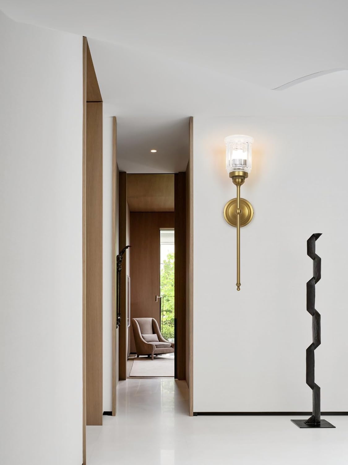 HEQIQEH Vintage Rechargeable Battery Operated Wall Sconces Set of 2 with Clear Fringe Glass Shade, Dimmable Cordless Wall Mounted Lamp Fixtures with Remote Control for Living Room Bedroom Stairs