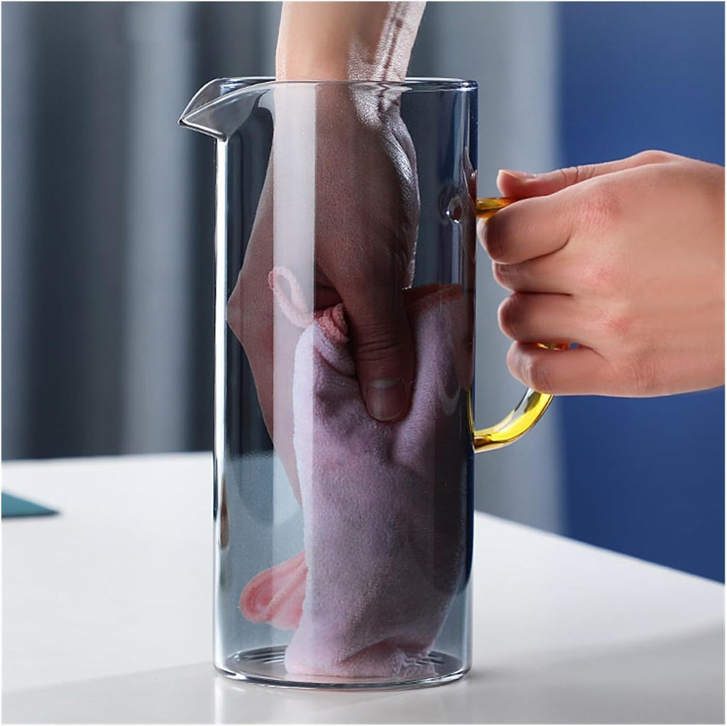 Beverage Serveware Glass cold kettle thickened creative home juice pot with lid filter high temperature resistant teapot water cup set Water Carafe