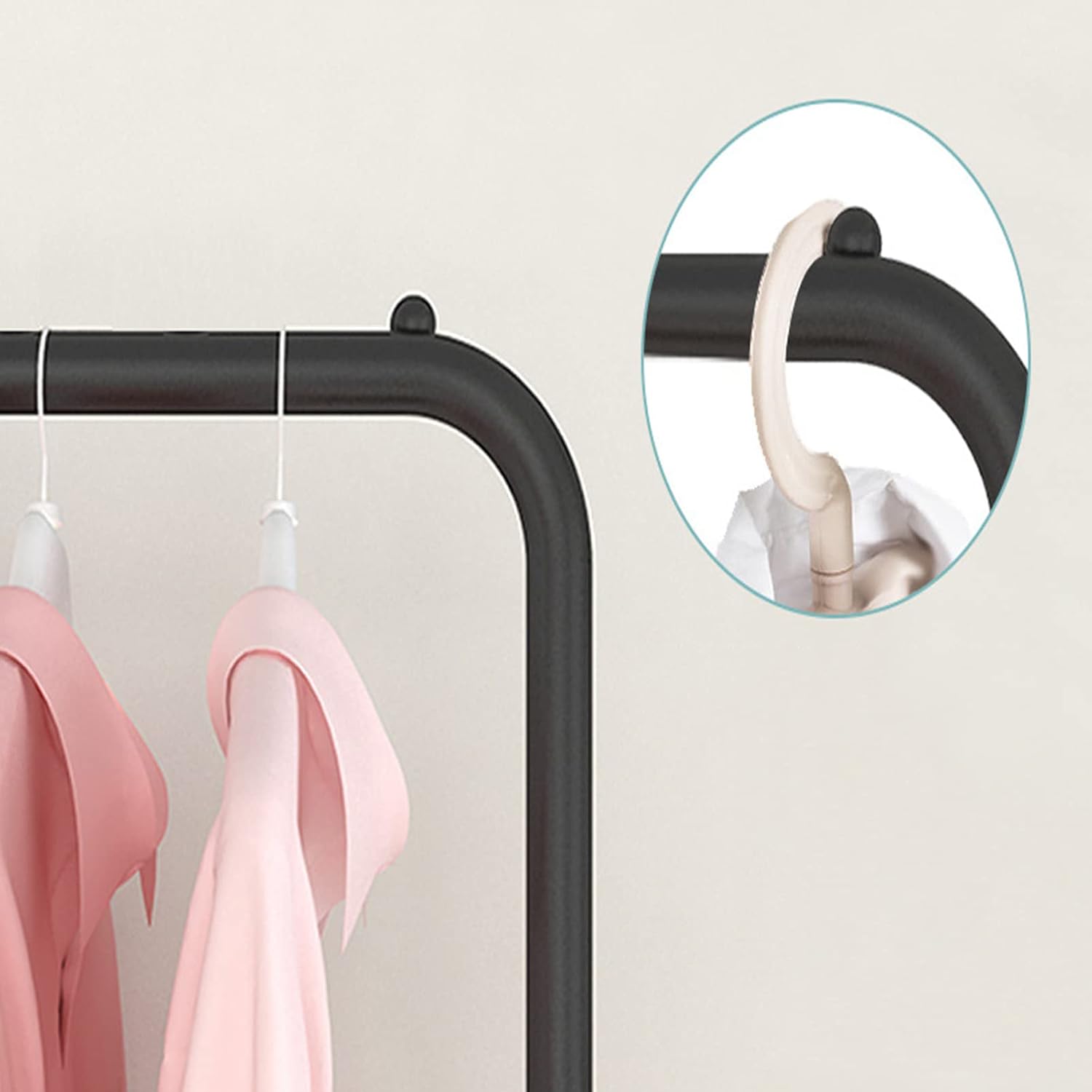 Rolling Garment Rack with Wheels, Towel Drying Rack Outdoor, Heavy Duty Metal Clothing Racks, Entryway Organizer Storage Shoes Bags Clothes Shelves