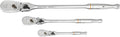 GEARWRENCH 3 Pc. 1/4', 3/8' & 1/2' Drive 90 Tooth Locking Flex Head Teardrop Ratchet Set - 81276T