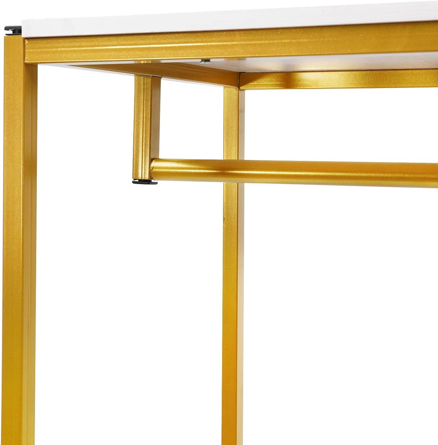 Gold Clothes Rack Heavy Duty Metal Clothing Racks Freestanding Wardrobe Garment Hanger for Hanging Clothes Bedroom Closet Clothes Retail Display Clothing Store