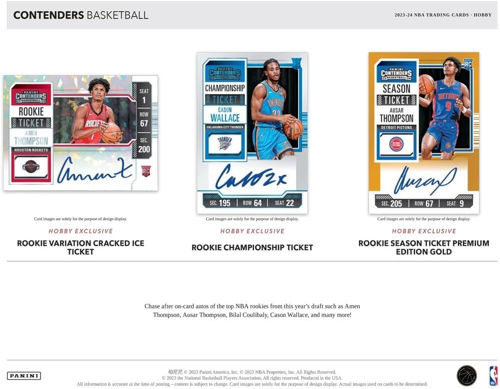 2023-24 Panini Contenders Basketball Hobby Box