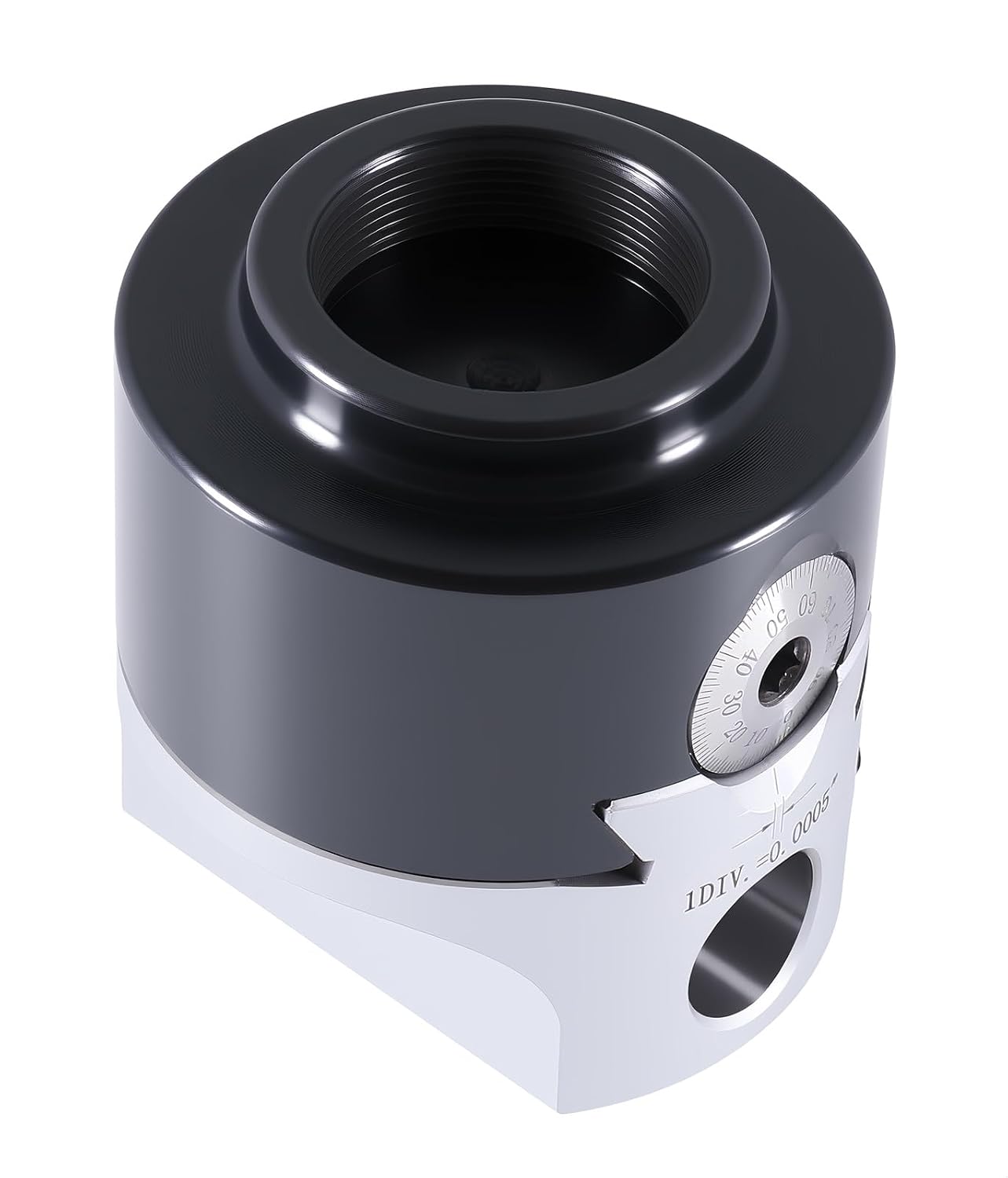 Accusize Industrial Tools Boring Head Hole Size Off Thread, 3 in, 0350-0003 | 3/4 in Boring Bar Hole, 1 in Offset, 1-1/2-18 Thread Mount, 3-5/32 in Overall Length