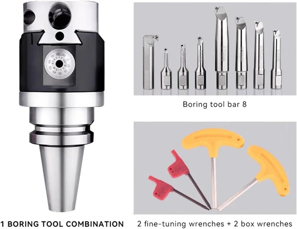 Boring Head Boring Tool Suit NBH2084 Set Boring Head NBH BT30 BT40 BT50 NT30 NT40 NT50 R8 Bar Boring Tool Set NBH2084(BT40 Tool Holder)