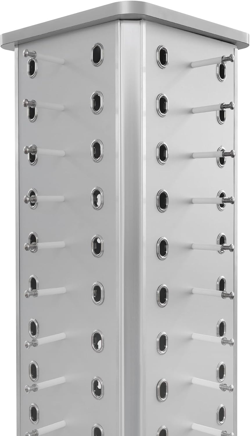 Rotating Sunglasses Display Stand, 84 Pair Glasses Display Rack, Sunglasses Holder Organizer, Eyeglass Turning Stand for Multiple Glasses, Reading Glasses with Storage Cabinet and Wheels for Glass Store