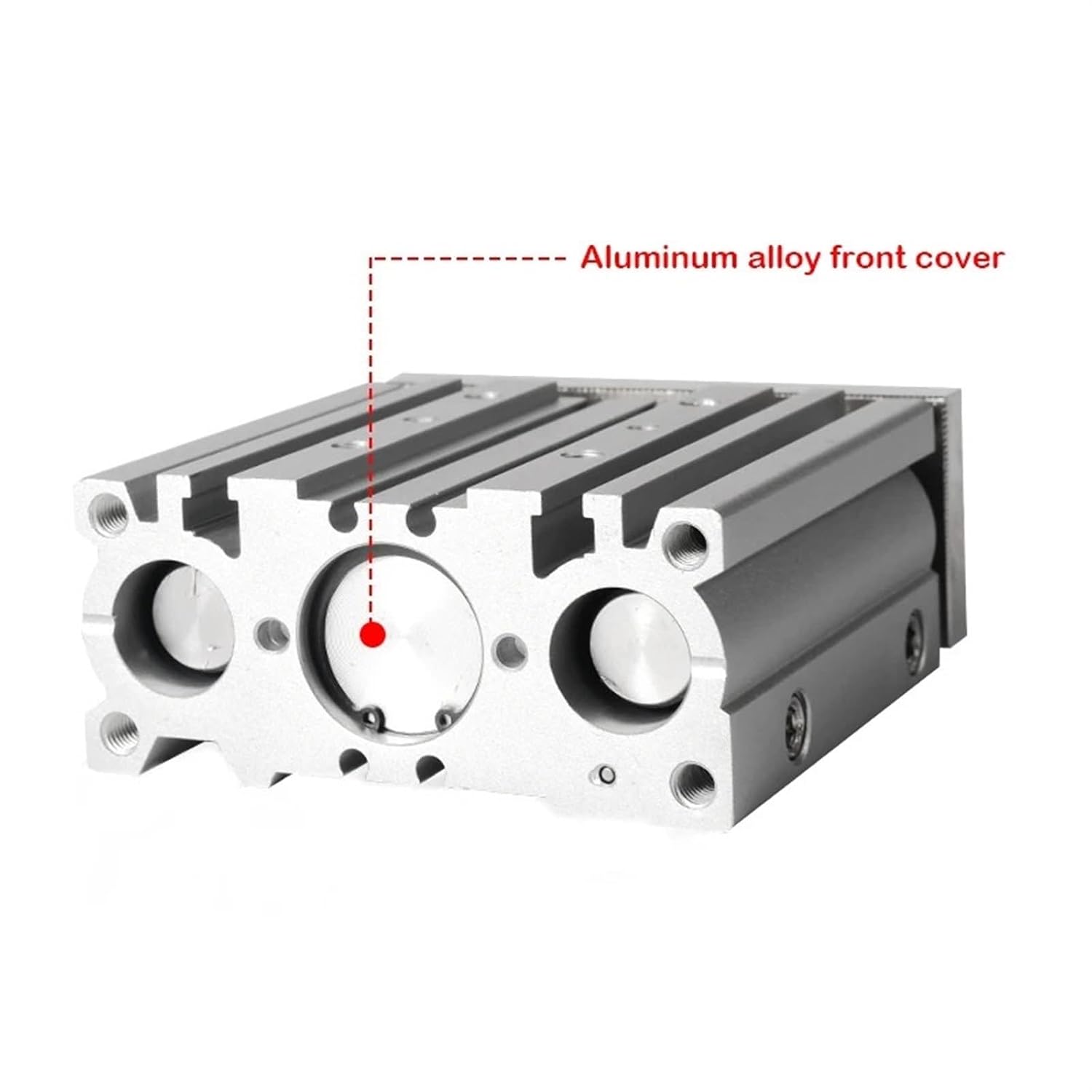 Thin Cylinder with Rod Bore 20 25mm Three Axis Three Bar Stroke10 15 50 75 150 250mm Double Pneumatic Cylinder 1Pcs(Stroke 75mm,MGPM25 (Bore 25mm))