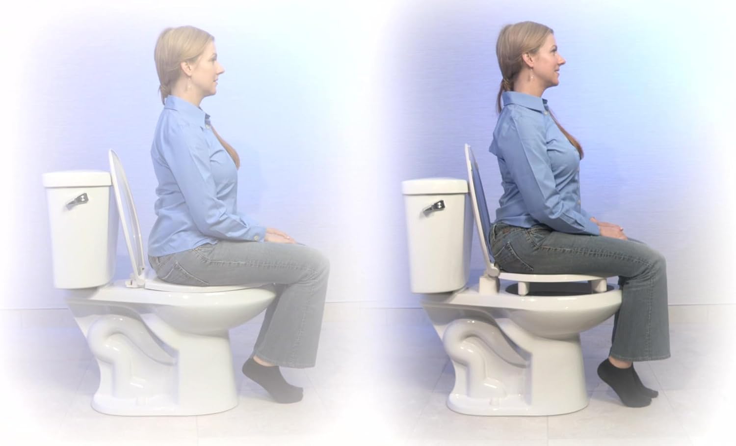 Centoco 3 inch Raised Toilet Seat for Seniors, Elongated, Open Front No Cover, Plastic, Made in the USA, 3L1500STSCC-001, White