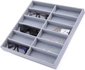 Stands Glasses Storage Organizer Gray 12 Grids Sunglasses Display Box Eyewear Display Glasses Stand Props Jewelry Organizer Tray Fashion Cases Eyeglasses Display Holder