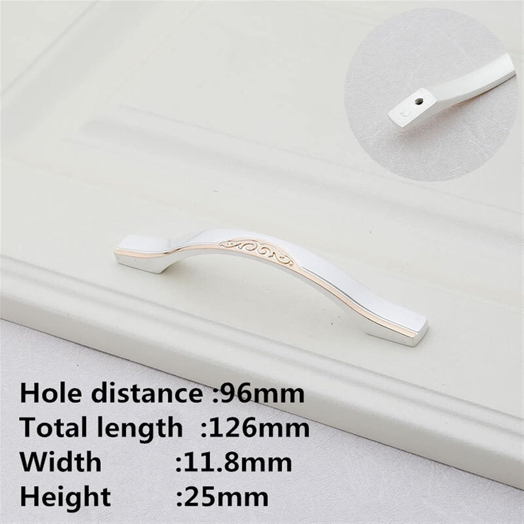 TOMYEUS Cabinet Handles Kitchen Hardware 10 Pcs Zinc Alloy Gold Silver Cabinet Door Handles Drawer Knobs Kitchen Cupboard Door Pulls Furniture Handle Hardware Cabinet pulls Kitchen Cabinet Handles